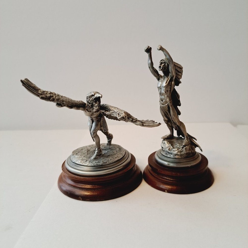 Native American JEMEZ Eagle Dancer Fine Pewter LTD Edition Chilmark 1982 Pollan